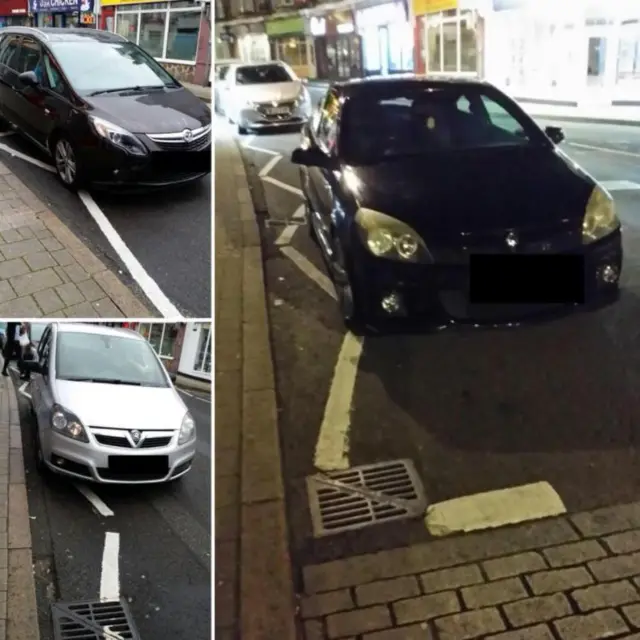 Zig-zag line parking