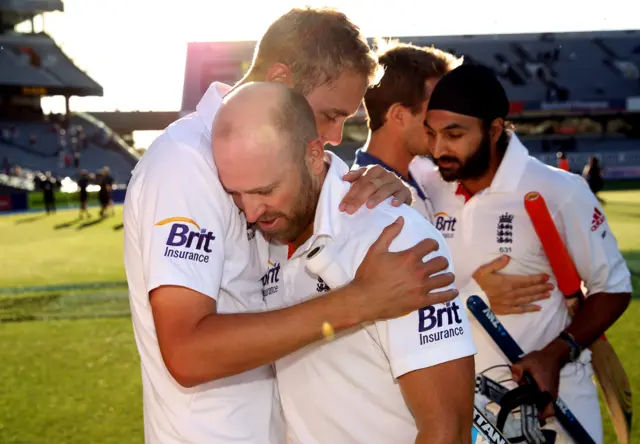 Staurt Broad and Matt Prior