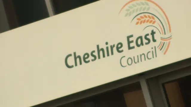 Cheshire East Council sign