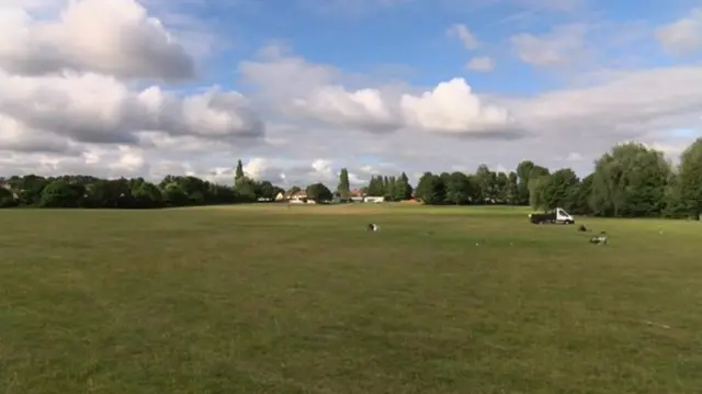 Park being cleared after travellers were on the field