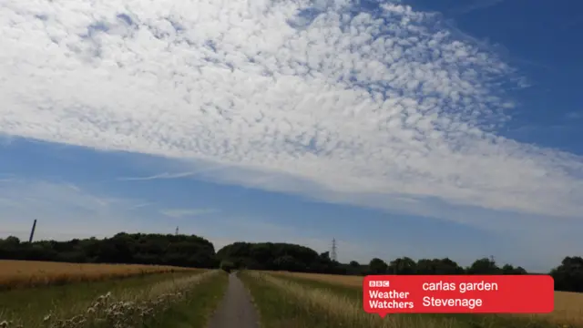 Blue skies in Stevenage