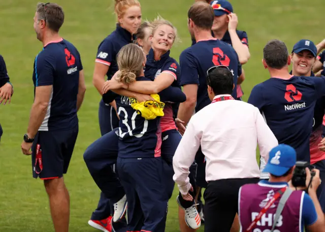 England celebrate