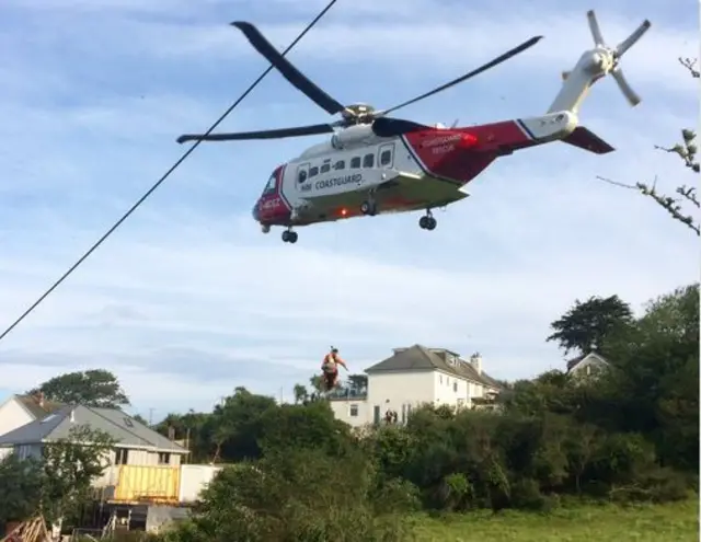 HM Coastguard helicopter