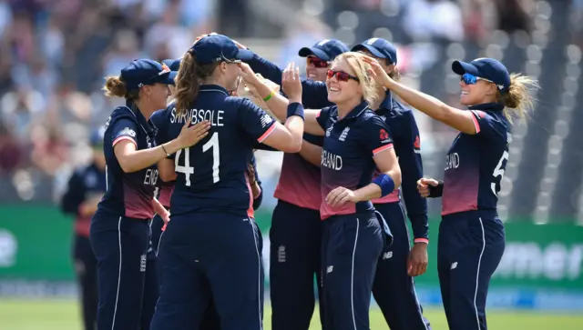 England celebrate