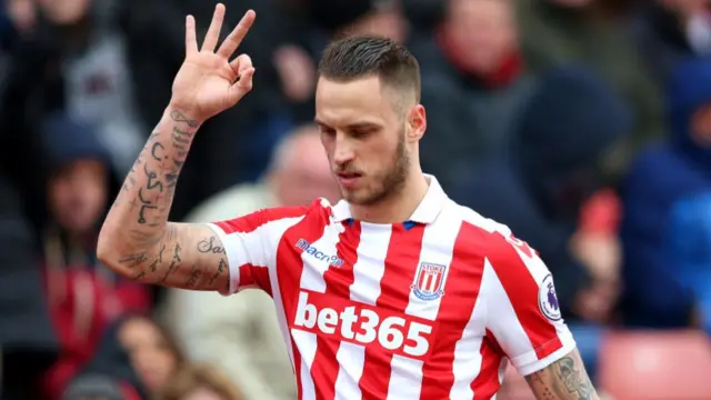 Marko Arnautovic of Stoke City last season