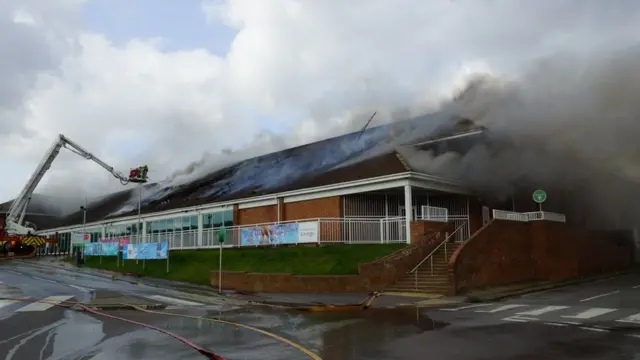 Fire at Asda store