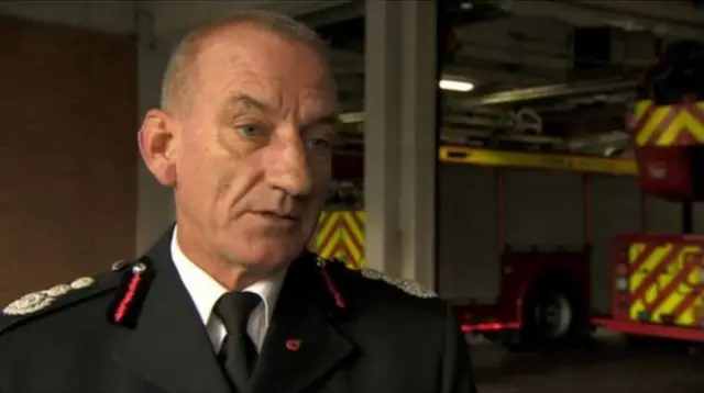 Chief fire officer Kevin Pearson