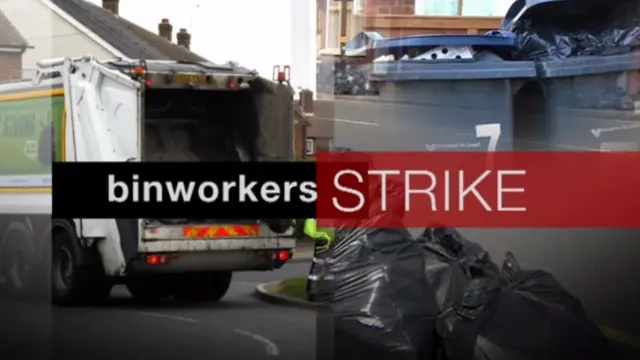 Binworkers strike in Birmingham