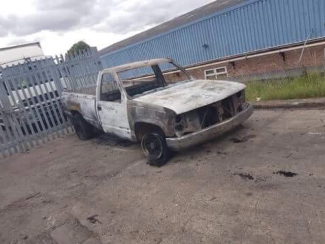 destroyed chevy