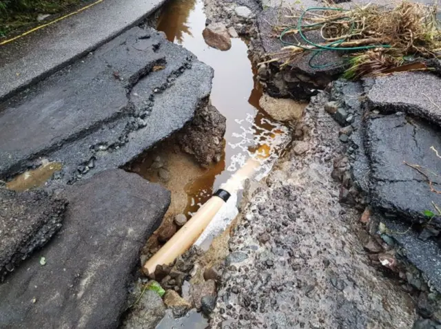 Coverack road. Pic: Adam Paynter