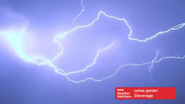 Lightning in Stevenage.