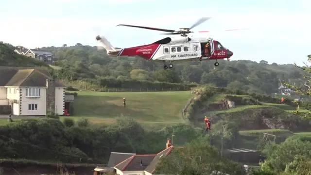 Coverack airlift. Pic: Peter Wood