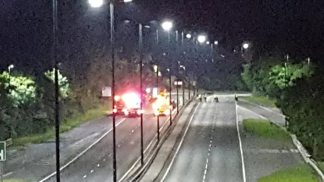 Sheffield Parkway crash scene