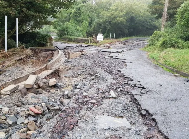 Coverack road. Pic: Adam Paynter