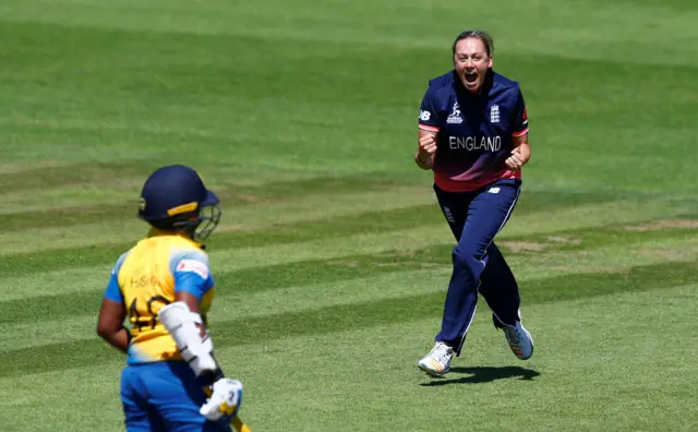 Marsh celebrates wicket