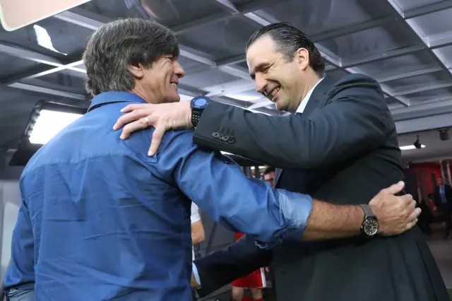 Joachim Loew and Juan Antonio Pizzi