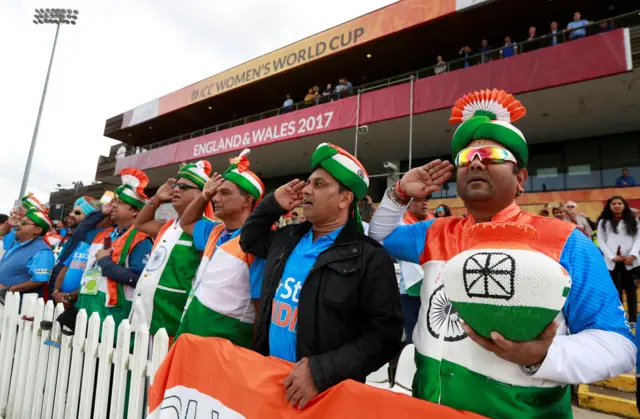 Indian fans at Derby