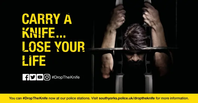 Knife crime poster