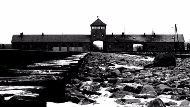 Auschwitz-Birkenau railway entrance