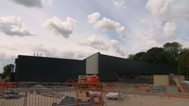 Building preparations at Marham air base