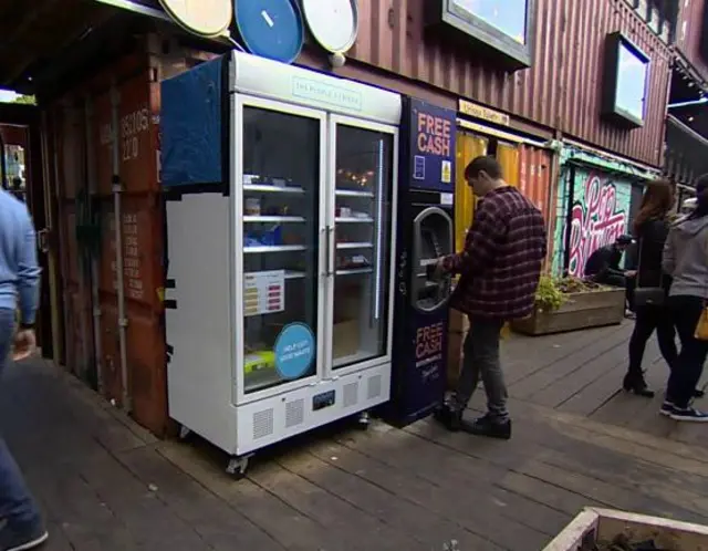 Community fridge running in Brixton, London