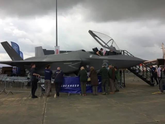 Scale model of F-35 at Marham