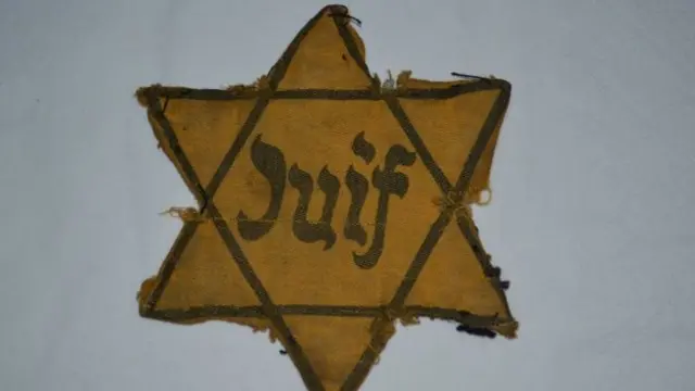 Star of David worn by Jews in Nazi occupied France