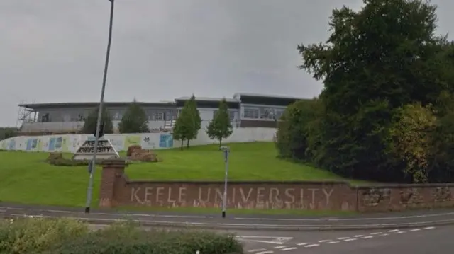 Keele University entrance