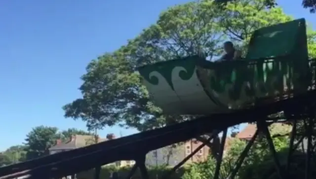 The splash boat in Hull's East Park