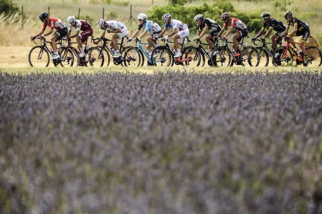 Tony Gallopin and Edvald Boasson Hagen ride in the break