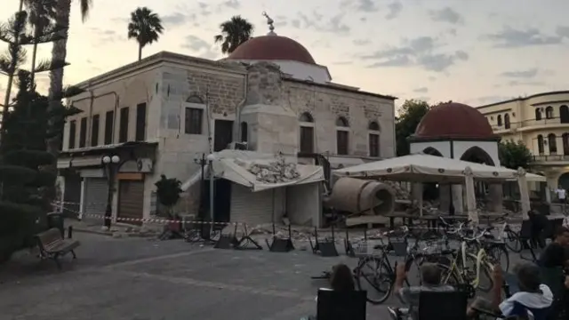 Earthquake damage on the island of Kos