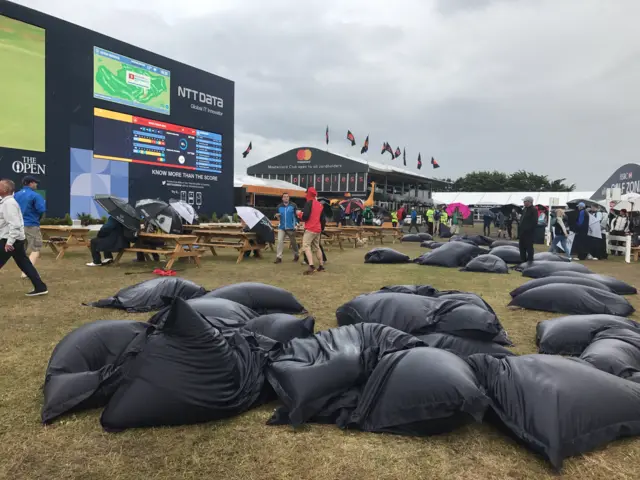 Spectator village at Royal Birkdale