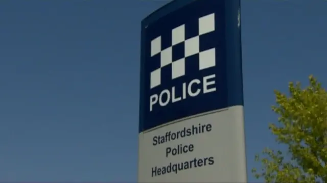 Staffordshire Police headquarters sign