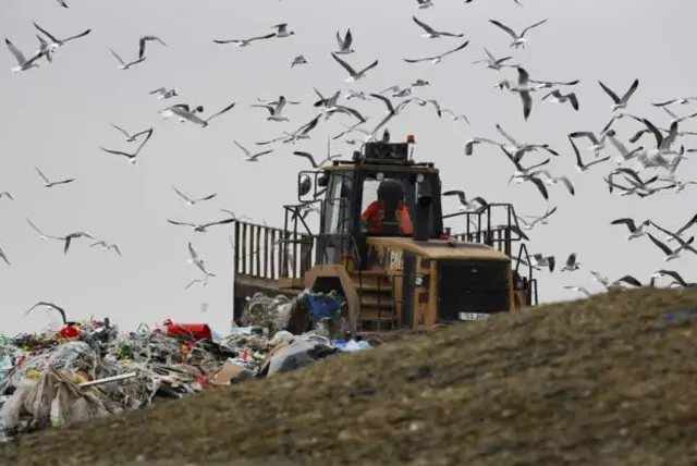 Search at landfill site