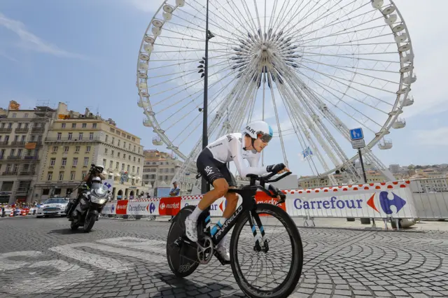 Luke Rowe of Team Sky