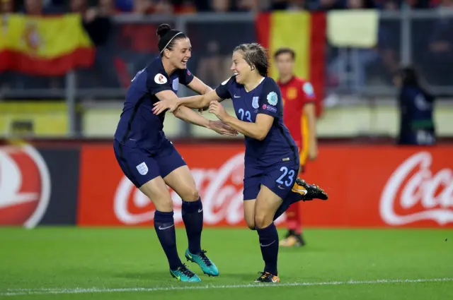 Fran Kirby celebrates