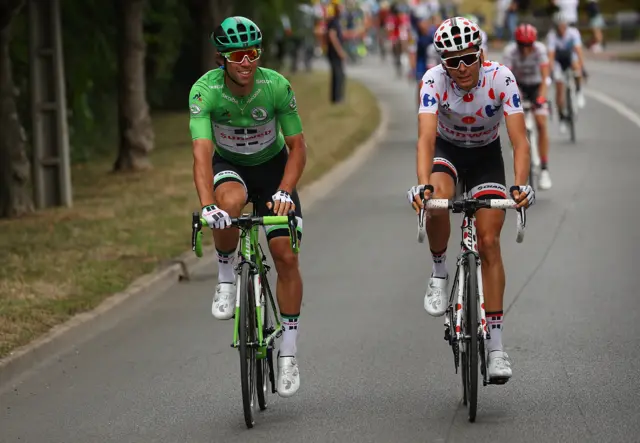 Rigoberto Uran and Warren Barguil