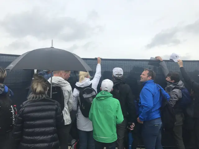 Fans at Royal Birkdale