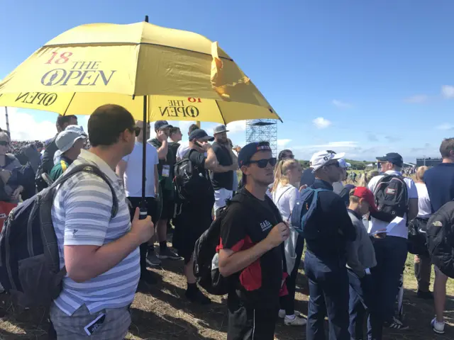 Spectators at Royal Birkdale