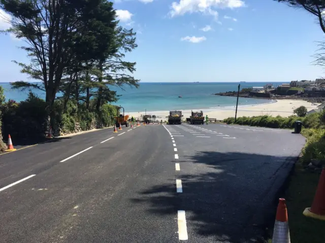 Coverack road. Pic: Cornwall Council