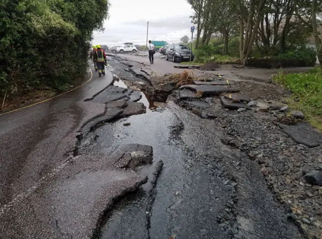 Road in Coverack. Pic: Adam Paynter