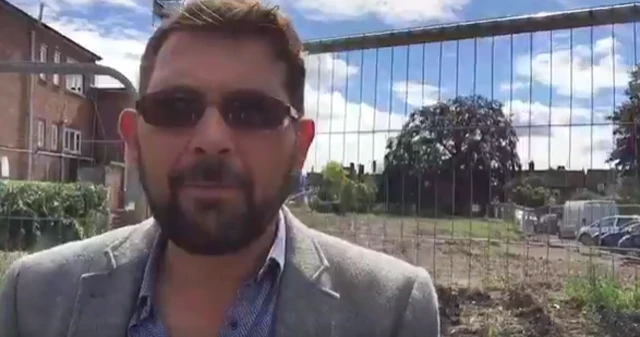 Philip Edmundson in front of Load St car park site