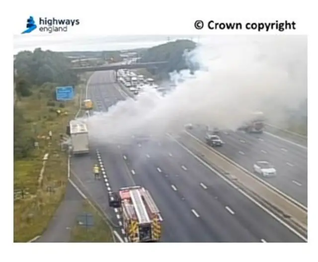 Lorry fire