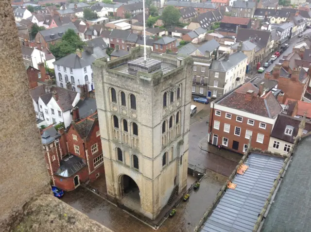 View over Norman Tower