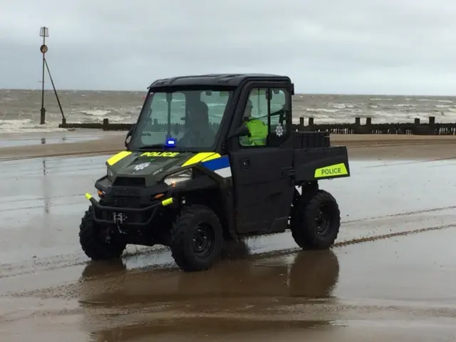 The ATV on Hunstanton beach