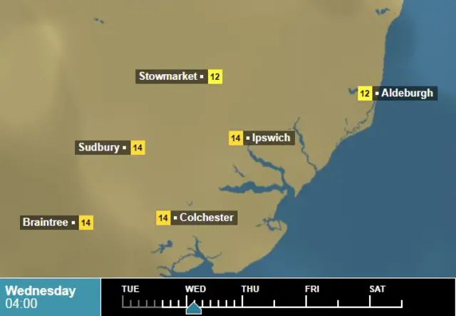 Overnight weather map