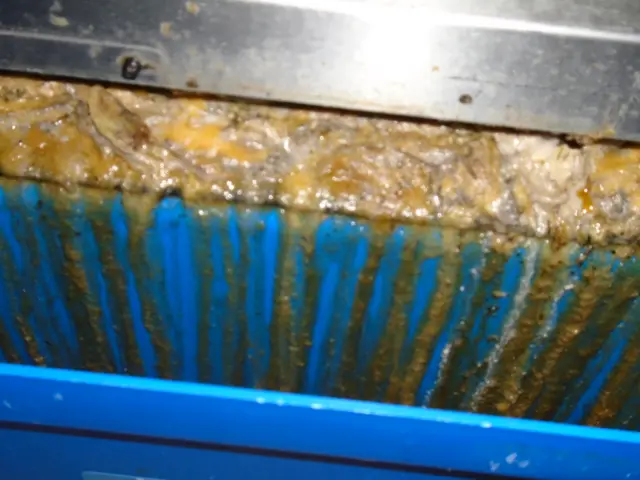 grease on a warming cupboard