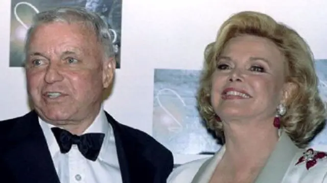 Frank and Barbara Sinatra, in 1995