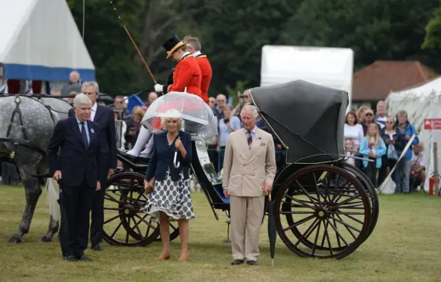 Duchess of Cornwall and Prince Charles at Sandringham Flower Show