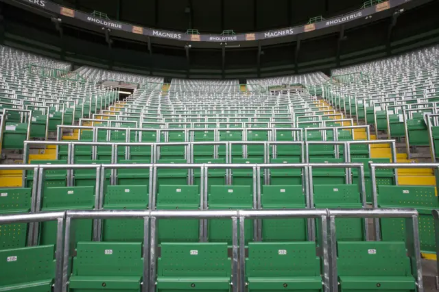 The Green Brigade section at Celtic Park